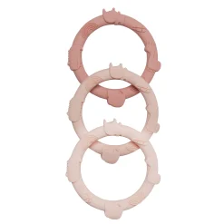 Discount Teething Ring Set - Pink Teething Toys