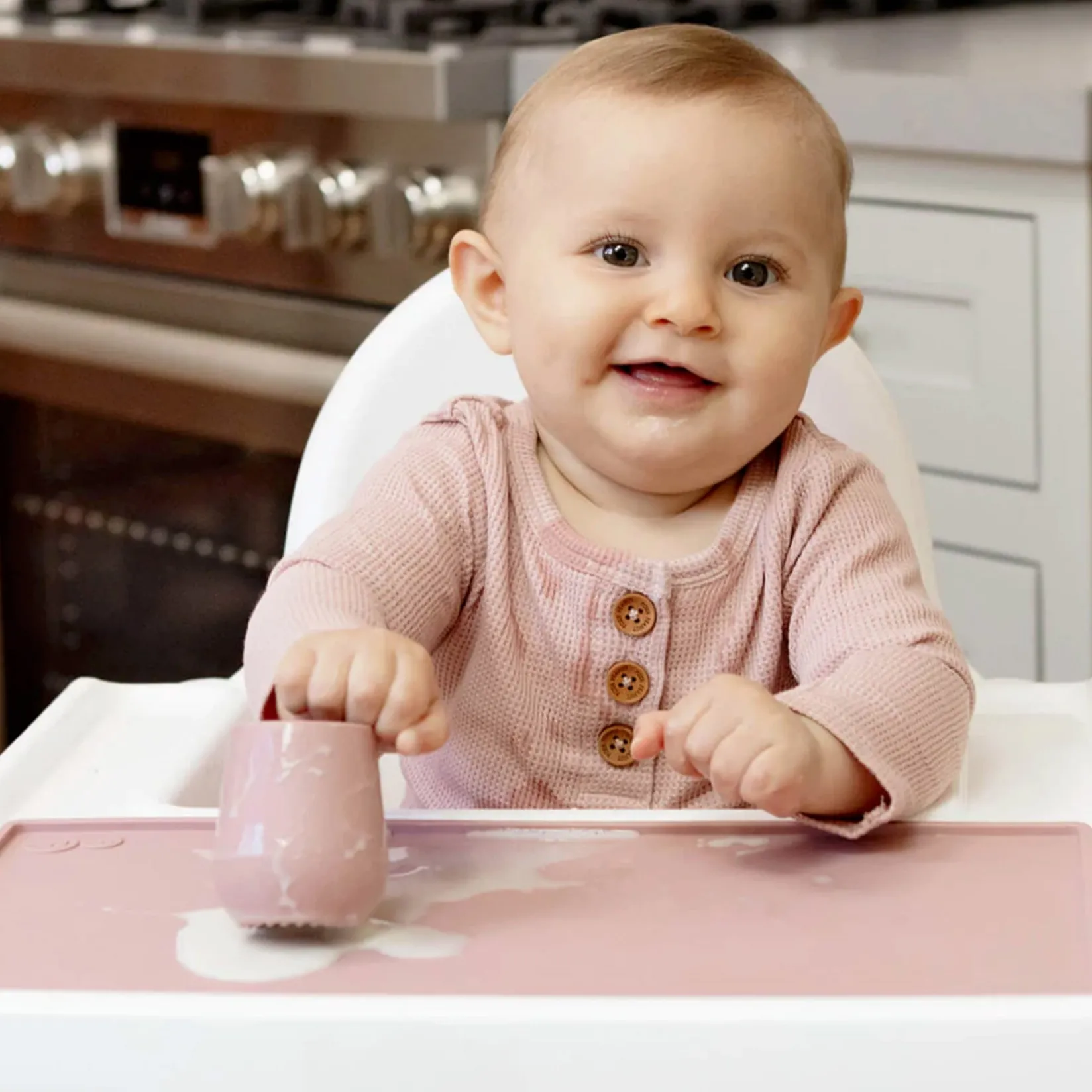 Placemats|Plates & Placemats>EZ PZ Fun Tiny Placemat - Blush