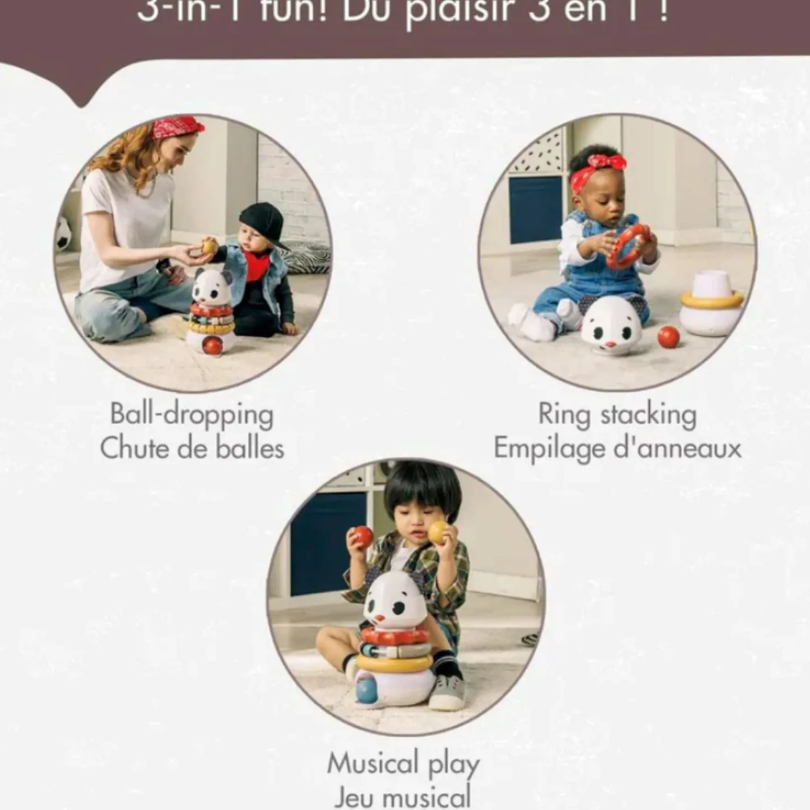 Sale Tiny Rocker Stacking Panda Toy Developmental Toys|Balls & Stacking Toys