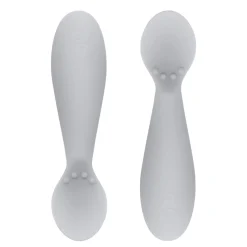 Tableware|Plates & Placemats>EZ PZ Fun Tiny Spoon Spoons (2) - Pewter Grey