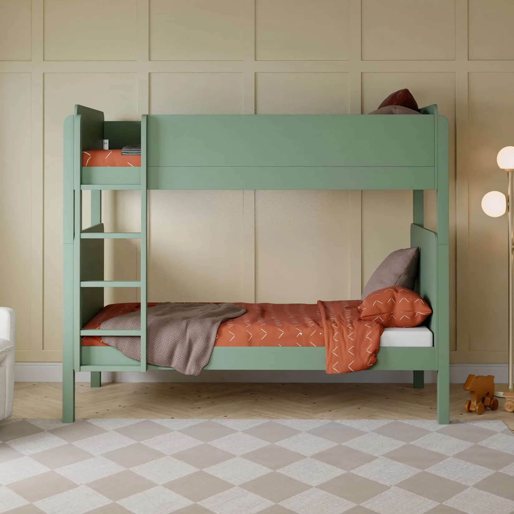 TipToe Bunk Bed - Taupe Twin, Full & Queen Beds