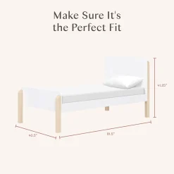 Discount TipToe Twin Bed - White and Washed Natural Twin, Full & Queen Beds