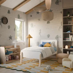 Discount TipToe Twin Bed - White and Washed Natural Twin, Full & Queen Beds