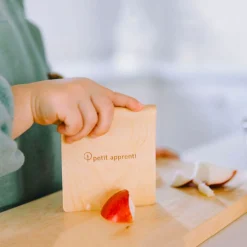 New Toddler Safe Wooden Knife and Cutting Board Set Kids Tableware|Plates & Placemats