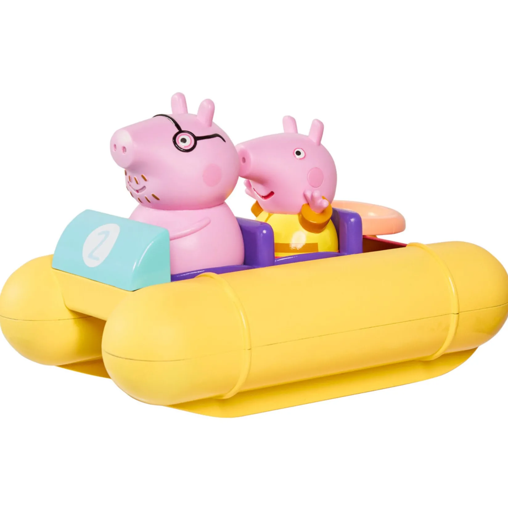 Toomies Peppa Pig Peppa Pull & Go Pedalo Bath Toys|Bath Accessories
