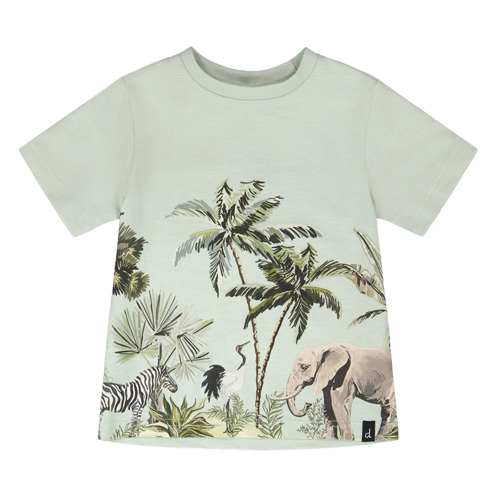 Tops>Deux par Deux Trail Safari T-shirt 3-6 Mint