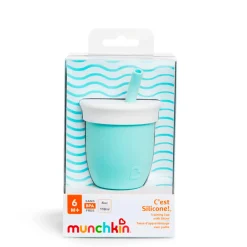 Sale Training Silicone Cup with straw 4oz - Mint Kids Tableware|Plates & Placemats