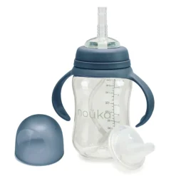 Breastfeeding|Tableware>Nouka Transitional Sippy/Weighted Straw Cup - Deep Ocean