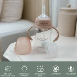 Hot Transitional Sippy/Weighted Straw Cup - Moss Kids Breastfeeding|Tableware