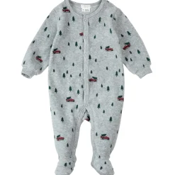 Trees Velour Pajamas 0-12m BOY Pajamas|Pajamas