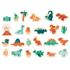 New Tropical Dino Magnets Set 24 Pieces Kids Diy & Activities