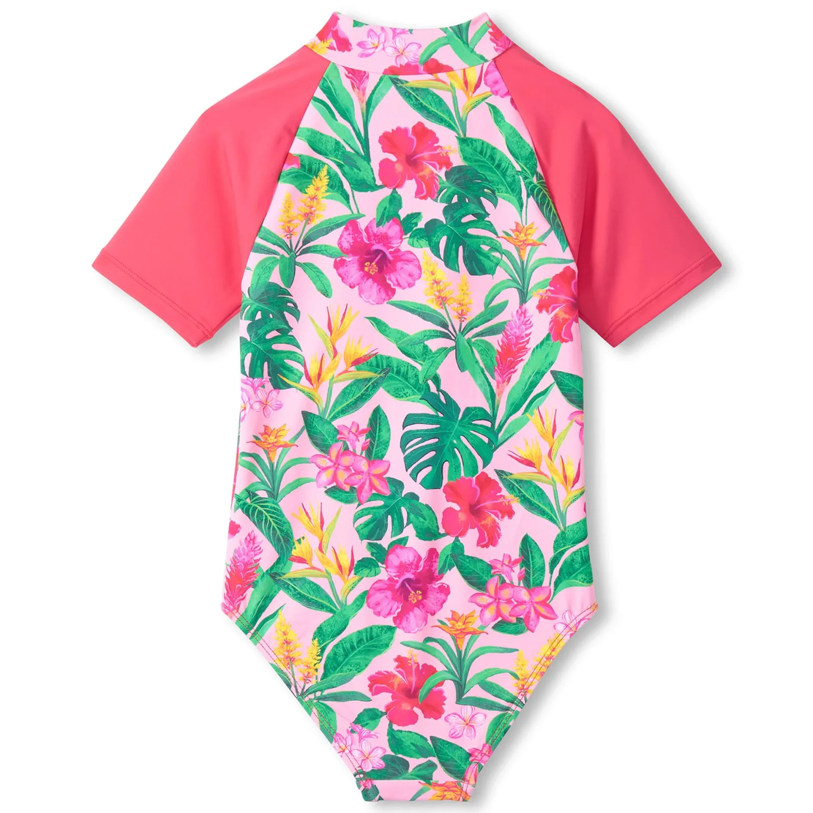 Swimsuits>Hatley Tropical Flowers Swimsuit 3-8 Pink