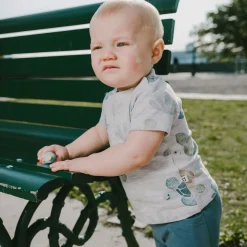 Outfit Sets>Deux par Deux Turtle 2pces Set 3-24m Grey