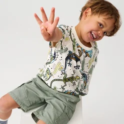 Shorts & Bermuda>Minymo Twill Cargo Shorts 3-8 Sage