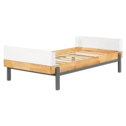 Twin, Full & Queen Beds>South Shore Twin Bed - Bebble Natural and Gray