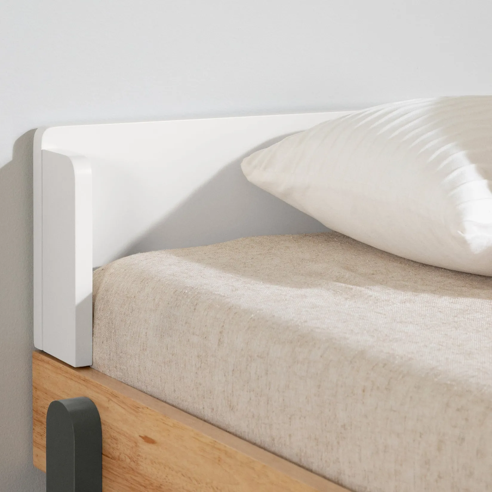 Twin, Full & Queen Beds>South Shore Twin Bed - Bebble Natural and Gray