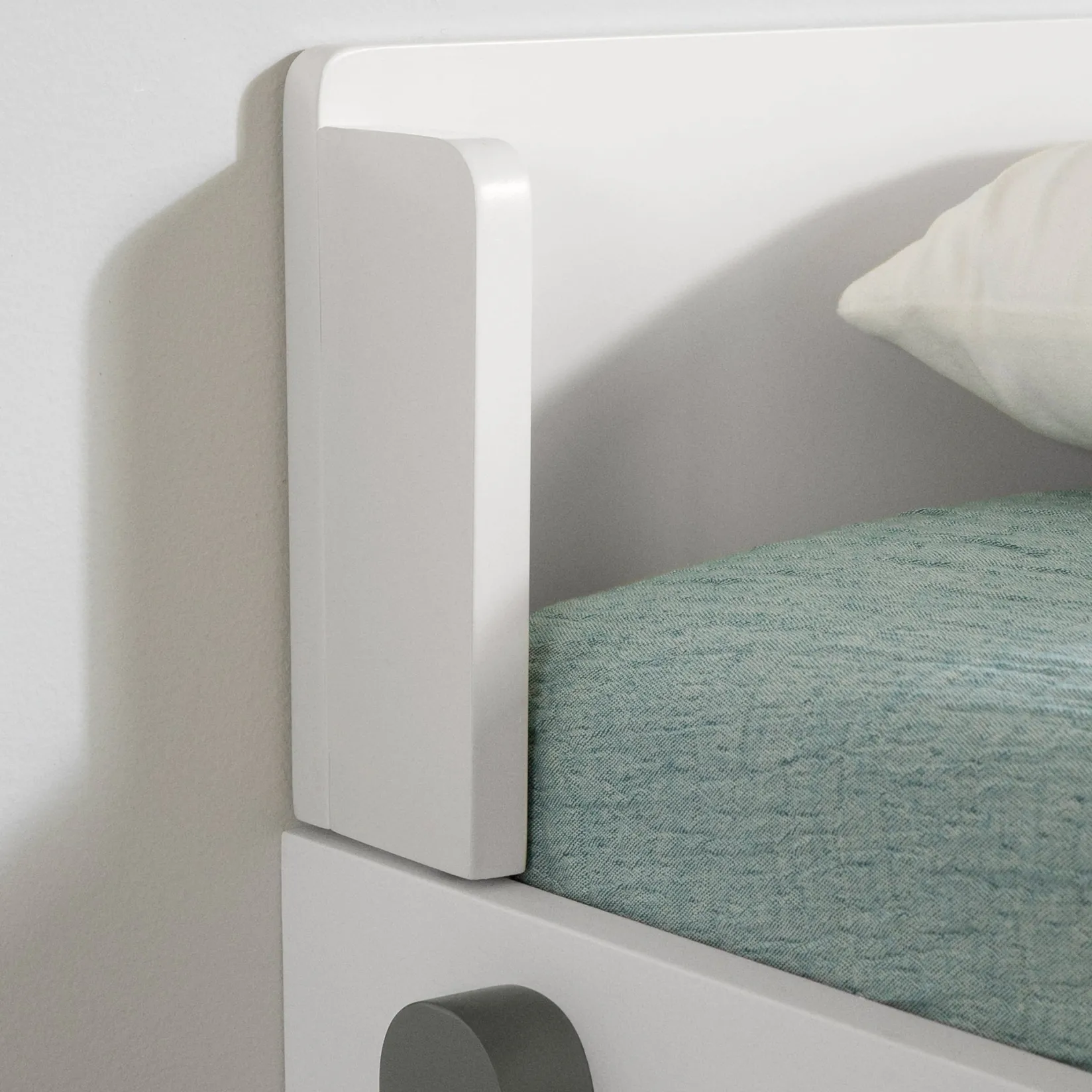 Twin, Full & Queen Beds>South Shore Twin Bed - Bebble Soft Gray and White