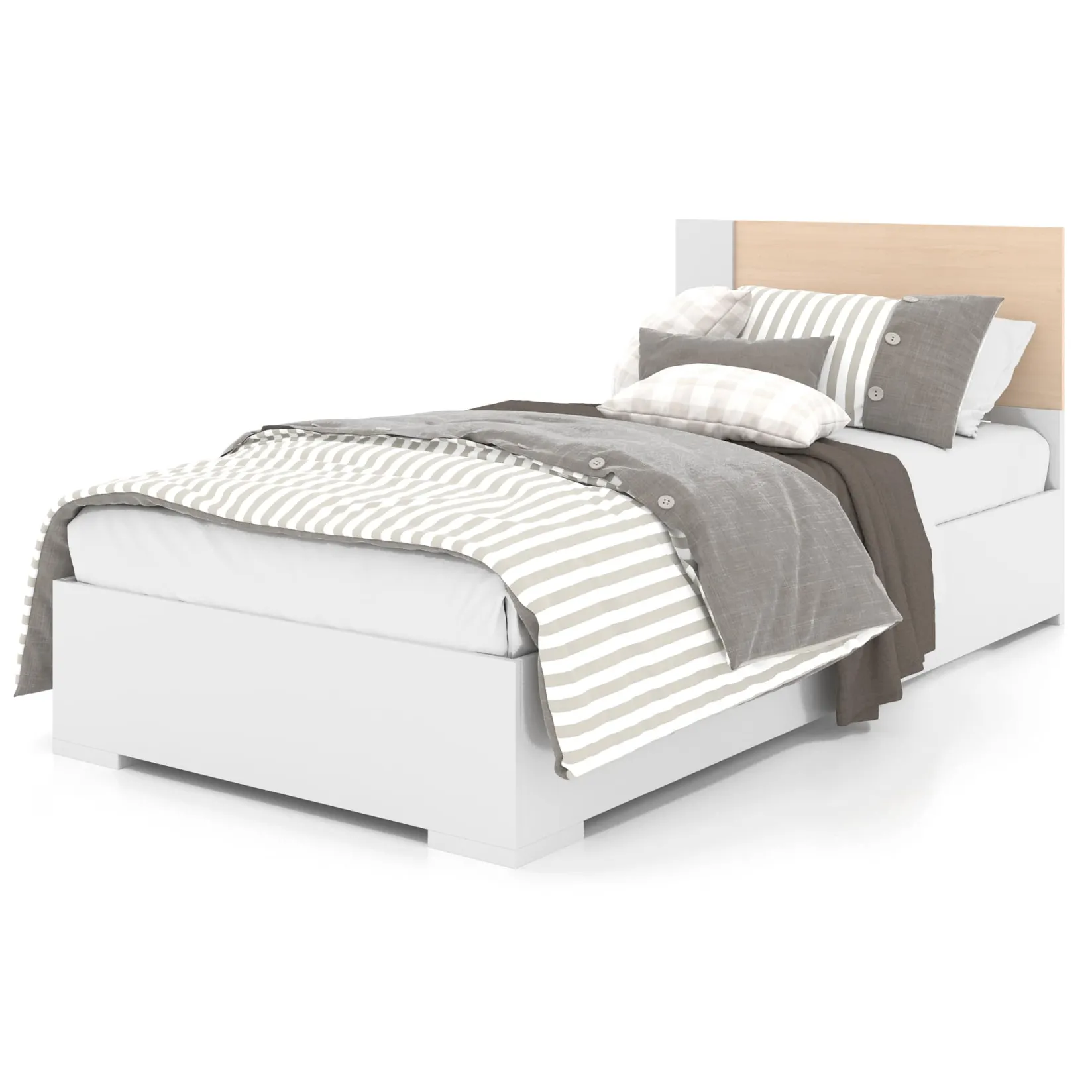 Online Twin Bed - White Natural Twin, Full & Queen Beds