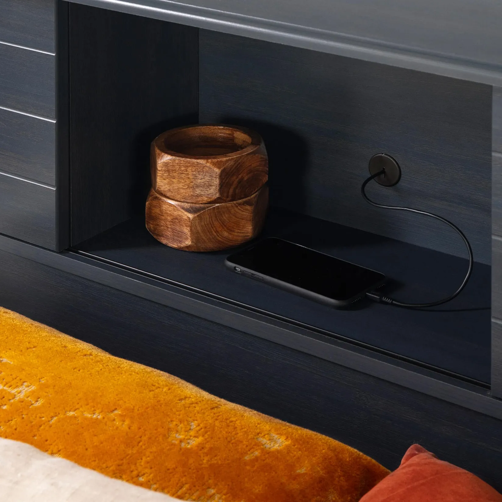 Twin, Full & Queen Beds>South Shore Twin Bed and Headboard Set - Ulysses Blueberry