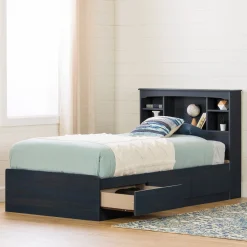Twin, Full & Queen Beds>South Shore Twin Bed and Headboard Set - Aviron Blueberry