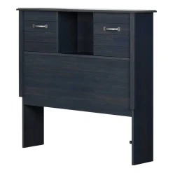 Sale Twin Bed Bookcase Headboard with Sliding Doors - Blueberry Twin, Full & Queen Beds