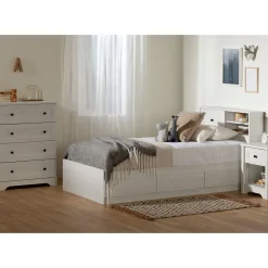 Outlet Twin Headboard - Hazen White Pine Twin, Full & Queen Beds