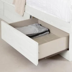 Outlet Twin Mates Bed - Hazen White Pine Twin, Full & Queen Beds