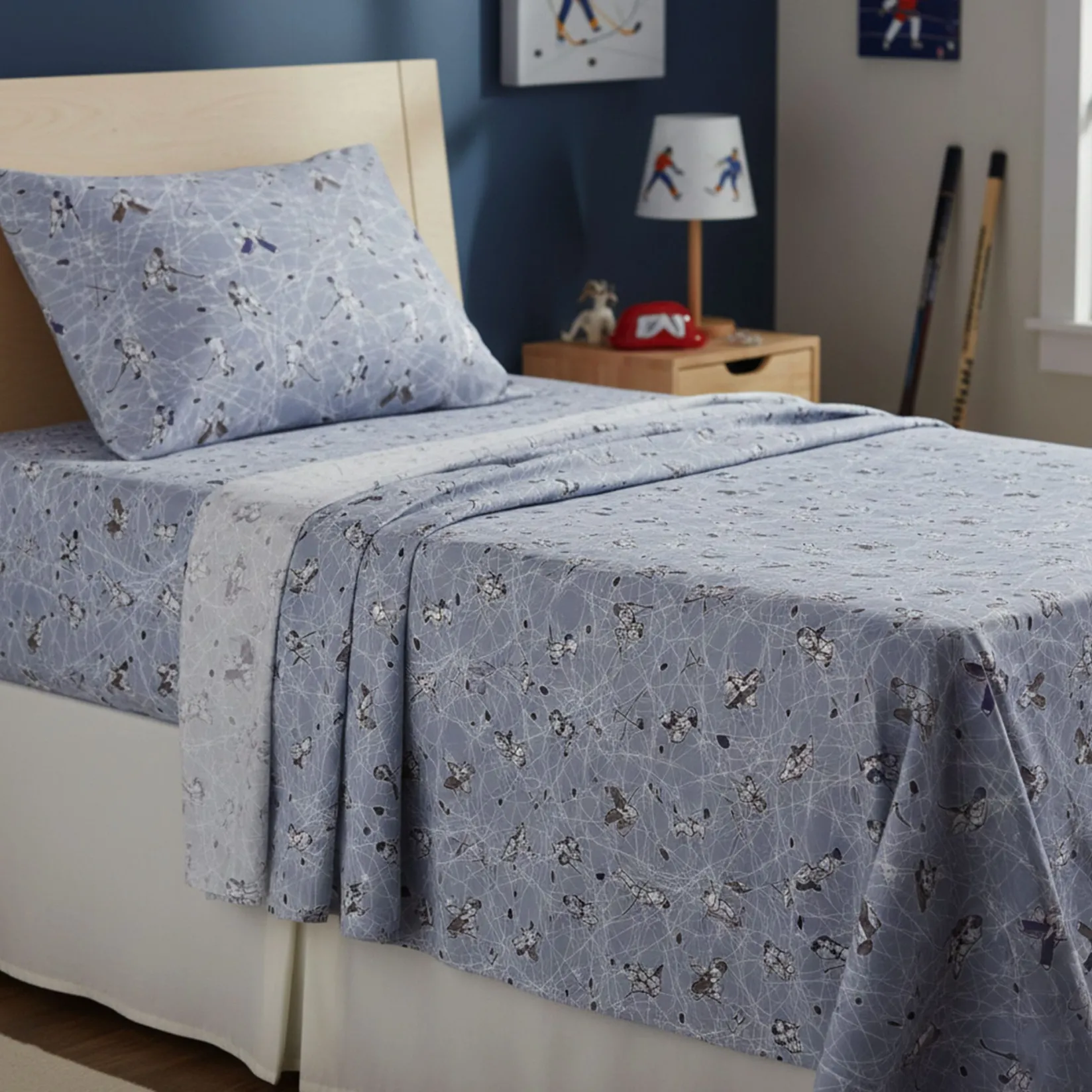 Hot Twin Sheet Set - Hockey Kids Sheets|Twin Bedding