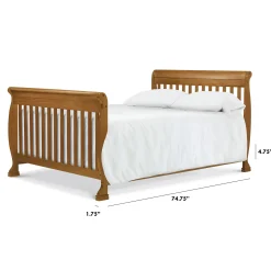 Online Twin/Full Size Bed Conversion Kit - Chestnut Finish Toddler Rails|Cribs & Mattresses