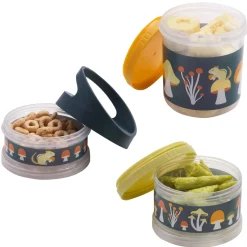 New Twist & Snack Stacker - Mostly Mushroom Kids Snack Bags & Containers|Tableware