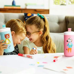 Sale Twisty 9oz Sippy Cup - Pink Animal Kids Tableware|Plates & Placemats