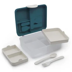 Breastfeeding|Snack Bags & Containers>Melii Two Tier Bento - Dark Blue