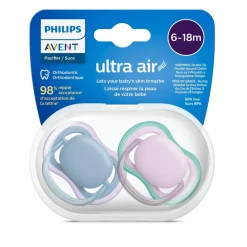 Outlet Ultra Air Pacifier 6-18m(2) - Lilac Pacifiers & Clips|Pacifiers & Clips