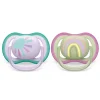 Discount Ultra Air Pacifier 0-6m Lilac Sun/Green Rainbow 2-pack Pacifiers & Clips|Pacifiers & Clips