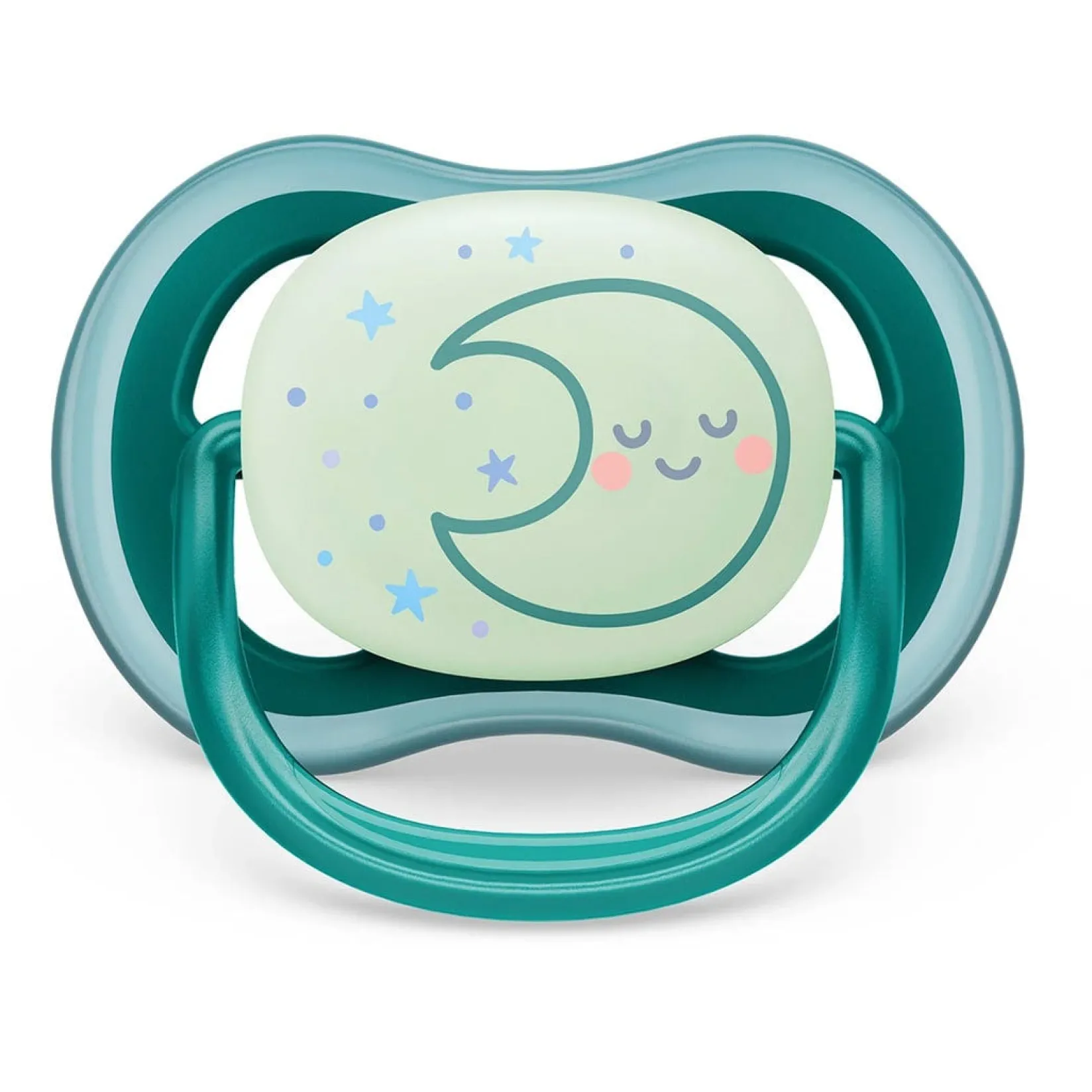 Pacifiers & Clips|Pacifiers & Clips>Philips Avent Ultra Air Pacifier Nighttime 6-18m Sleeping Star/Moon 2-pack