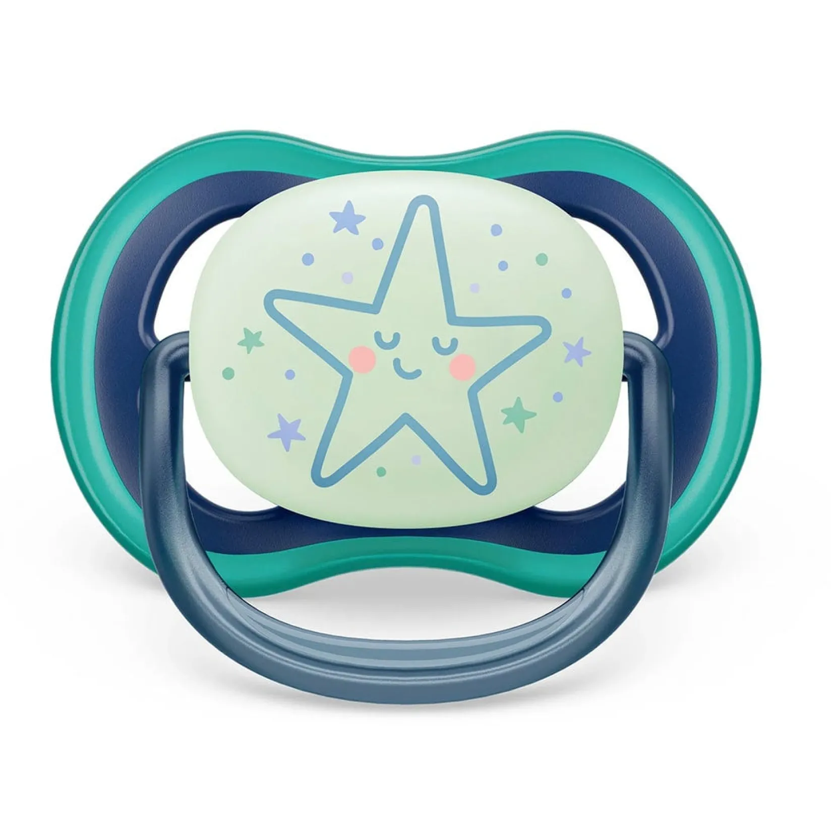 Pacifiers & Clips|Pacifiers & Clips>Philips Avent Ultra Air Pacifier Nighttime 6-18m Sleeping Star/Moon 2-pack