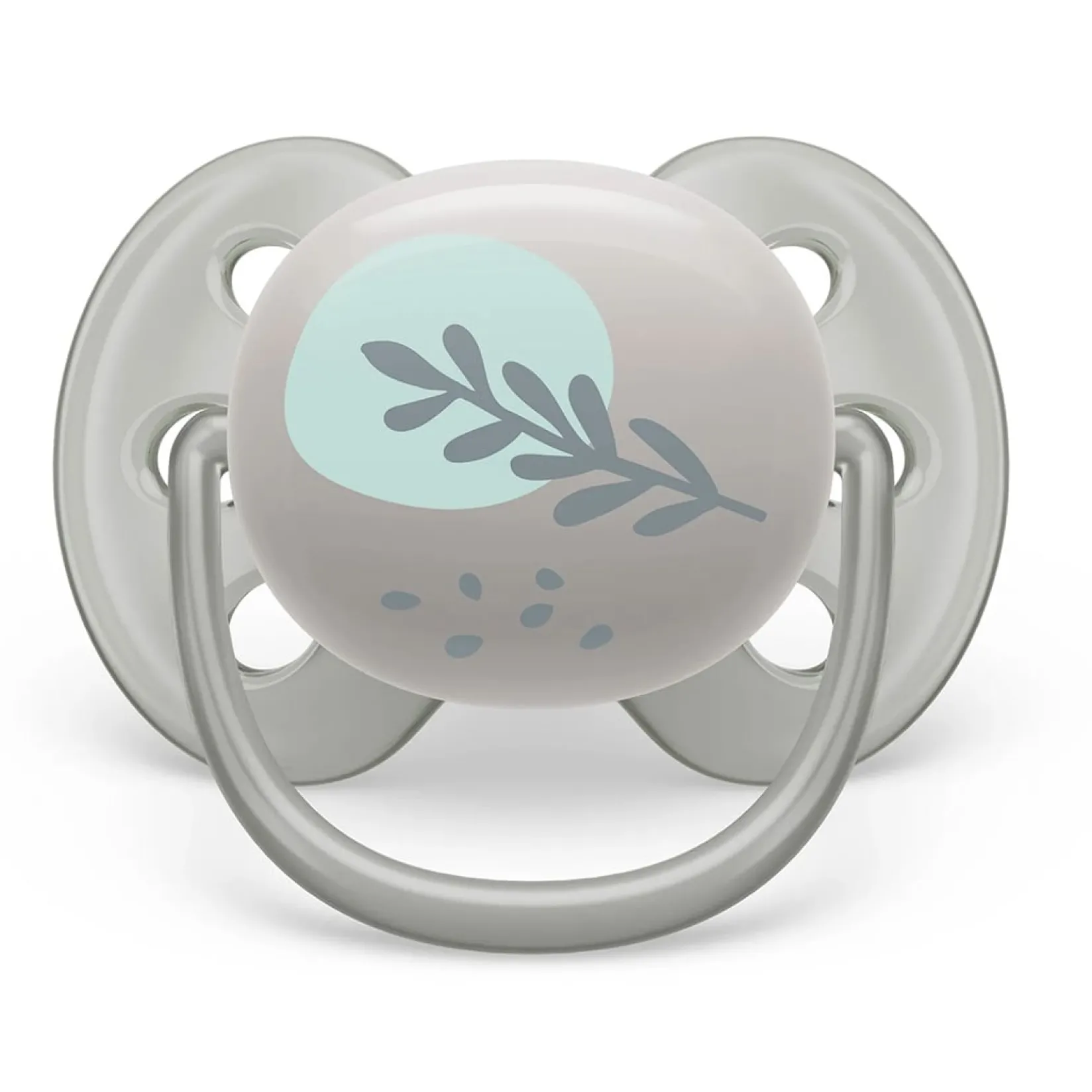 Pacifiers & Clips|Pacifiers & Clips>Philips Avent Ultra Soft Pacifier 6-18m Blue Dove / Silver Leaf 2-pack
