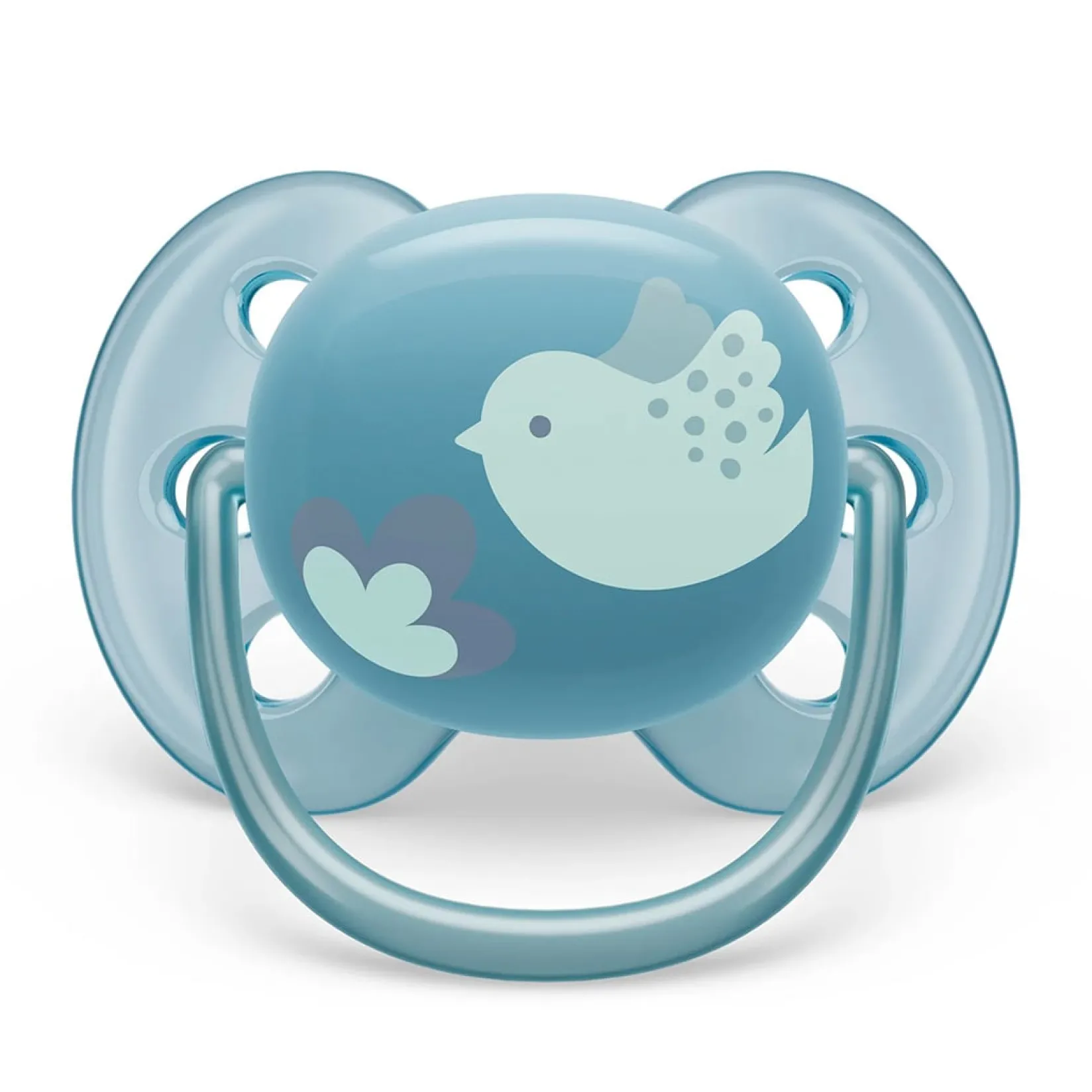 Pacifiers & Clips|Pacifiers & Clips>Philips Avent Ultra Soft Pacifier 6-18m Blue Dove / Silver Leaf 2-pack