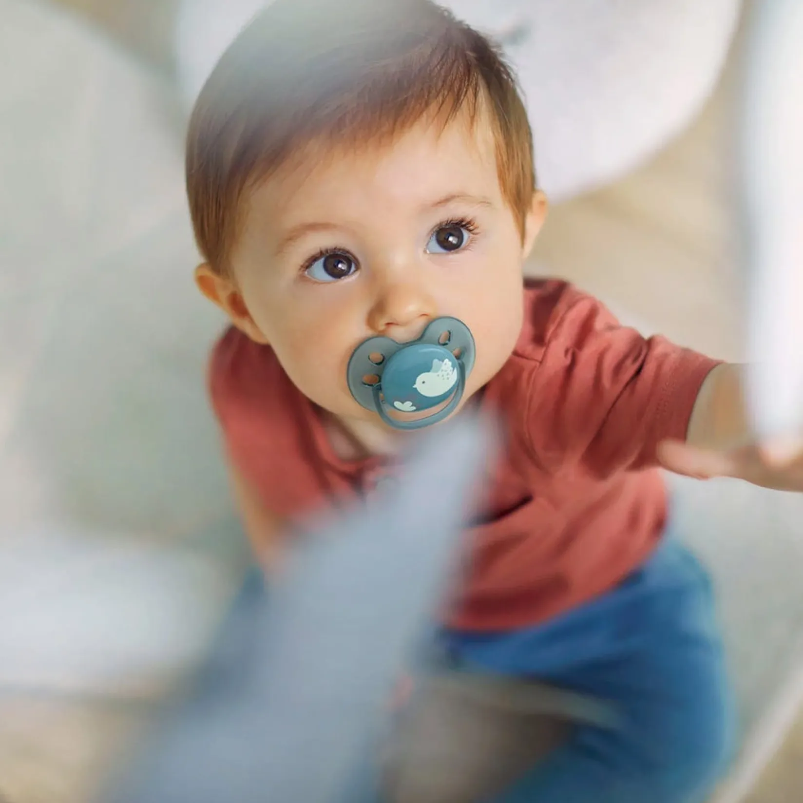 Pacifiers & Clips|Pacifiers & Clips>Philips Avent Ultra Soft Pacifier 6-18m Blue Dove / Silver Leaf 2-pack