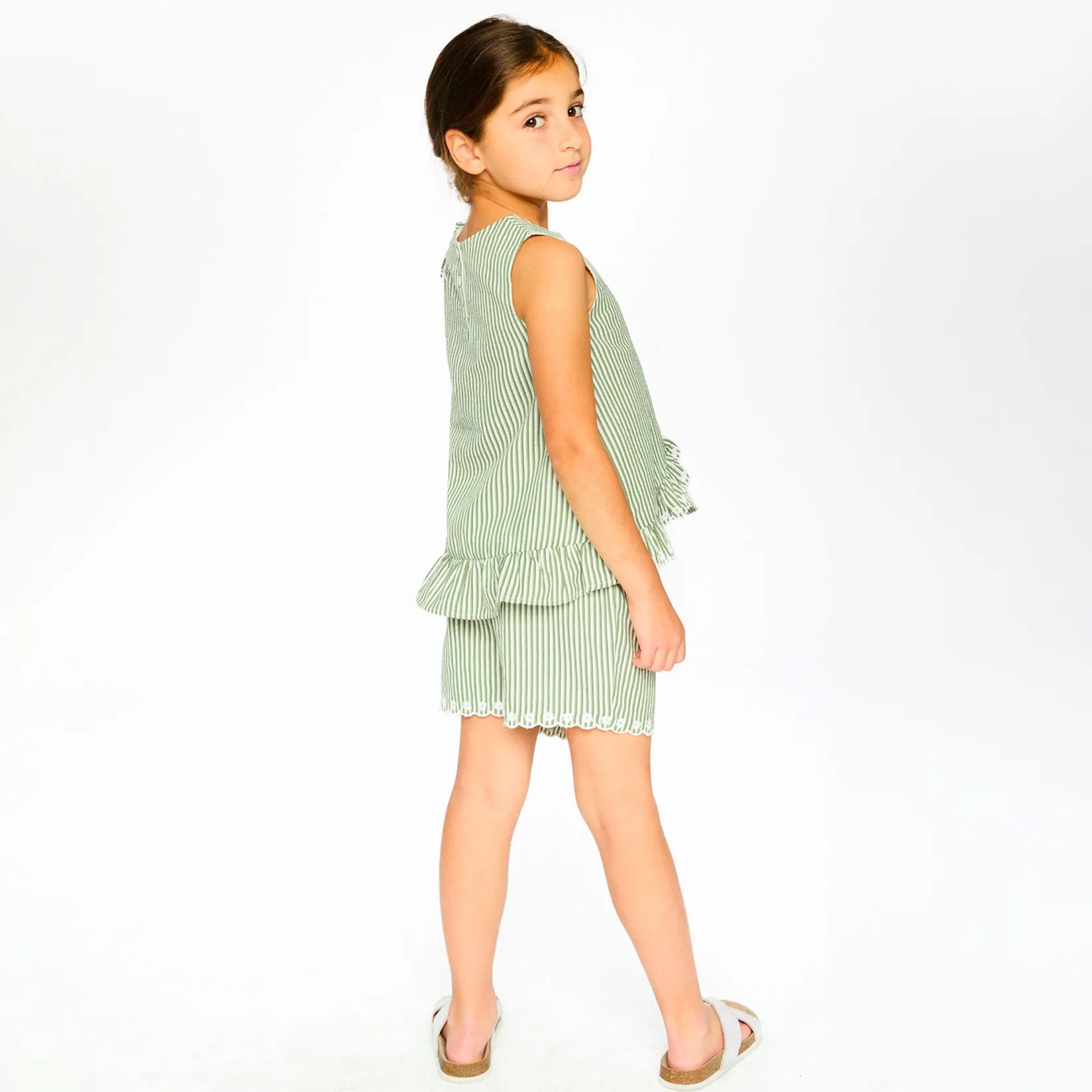 Tops>Deux par Deux Under My Hat Tank Top 7-10 Sage