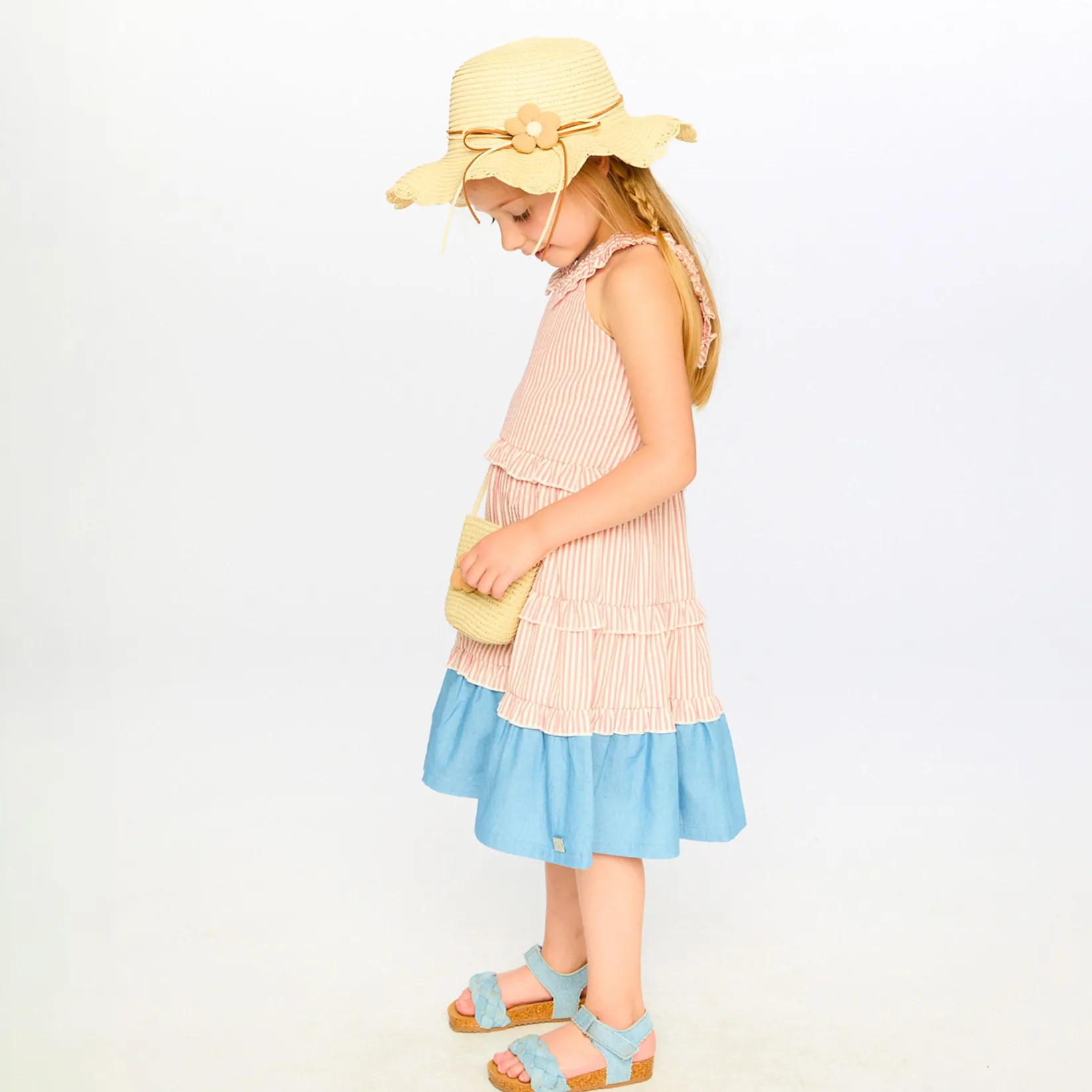 Waist Bags>Deux par Deux Under My Straw Hat Purse Beige