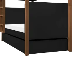 Discount Universal Twin Storage Trundle Bed - Black Twin, Full & Queen Beds