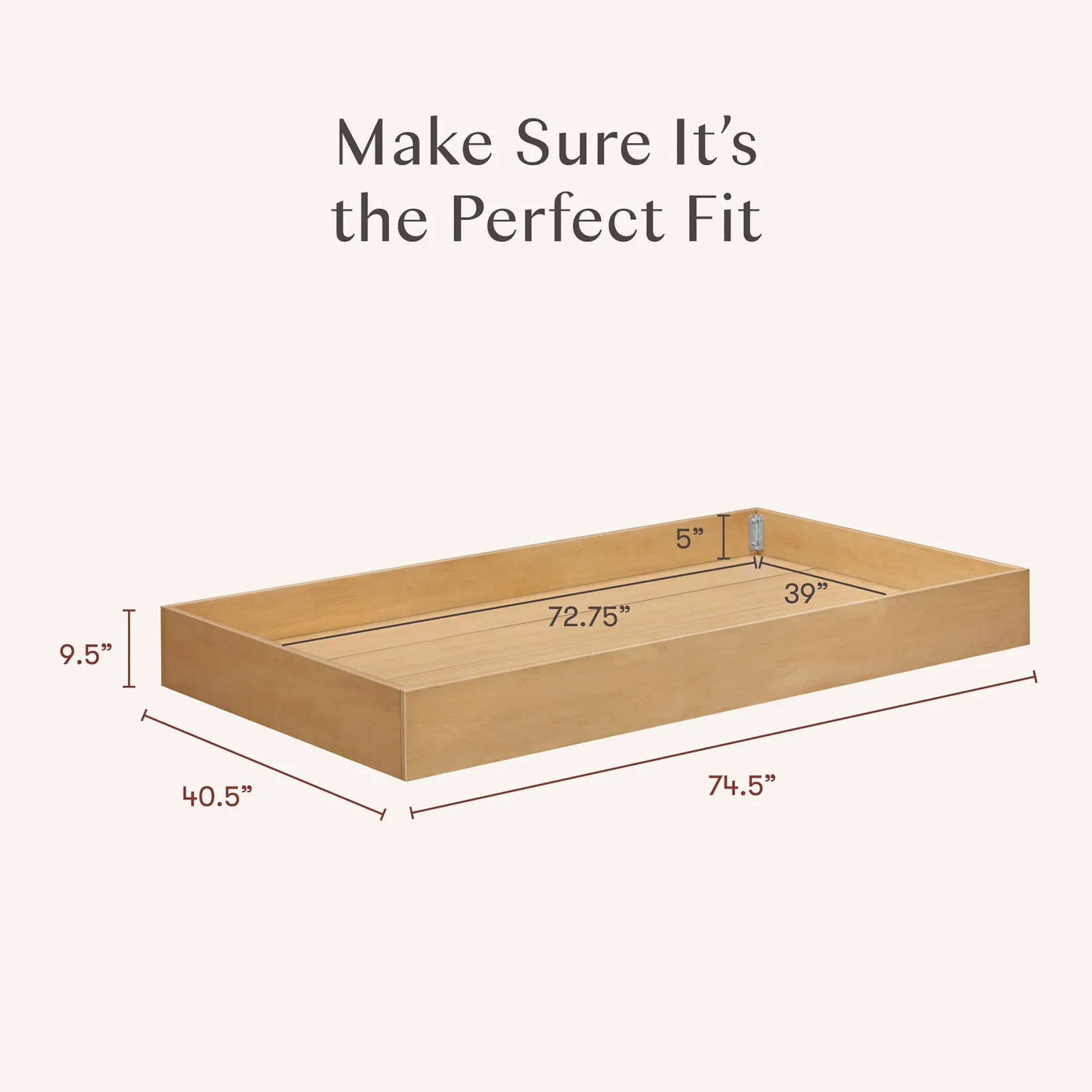 Twin, Full & Queen Beds>Babyletto Universel Twin Storage Honey