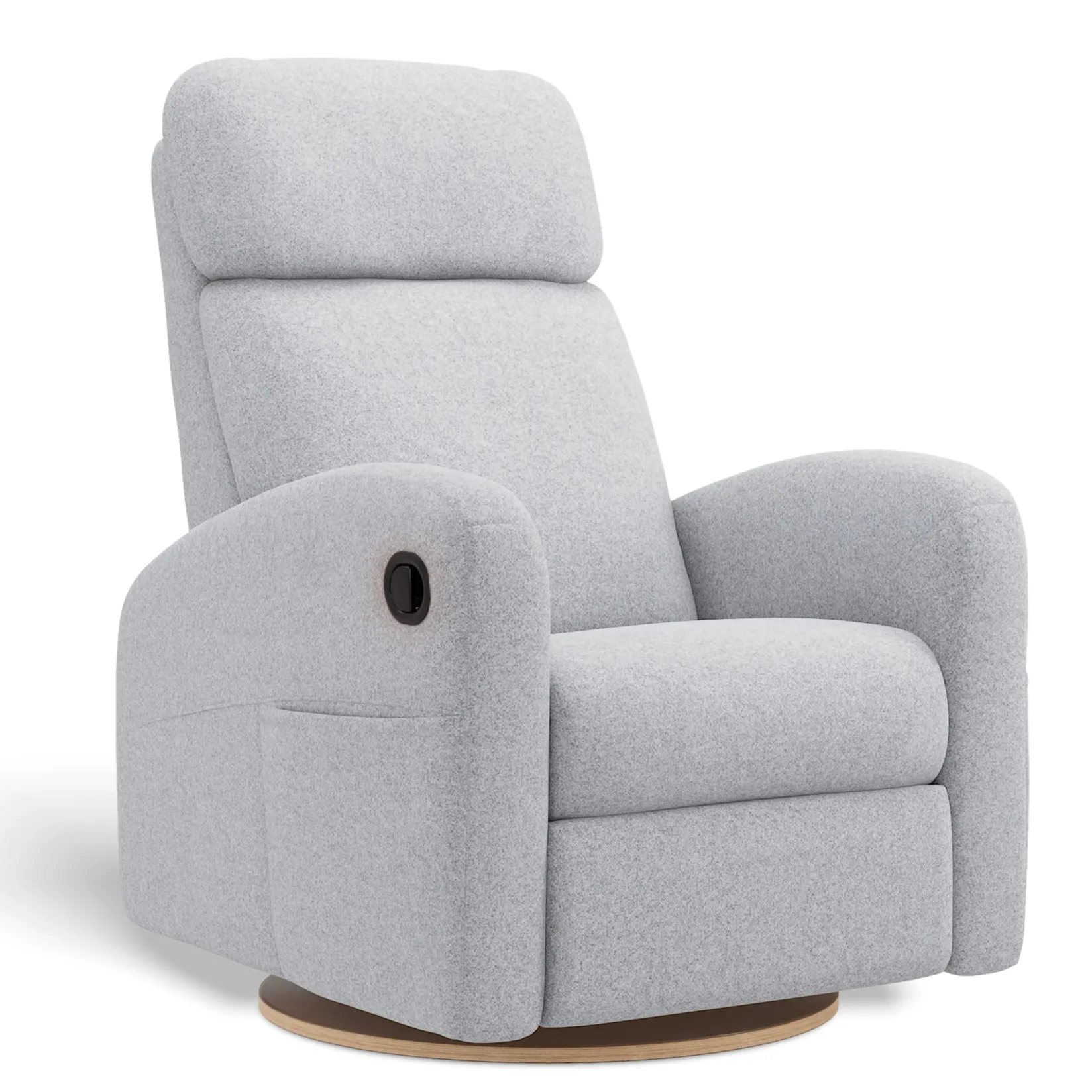 Gliders & Rocking Chairs|Gliders & Rocking Chairs>Jaymar BB Upholstered Rocking Armchair Swivel, Glider, Recliner Hailey - Arlo Heather Silver