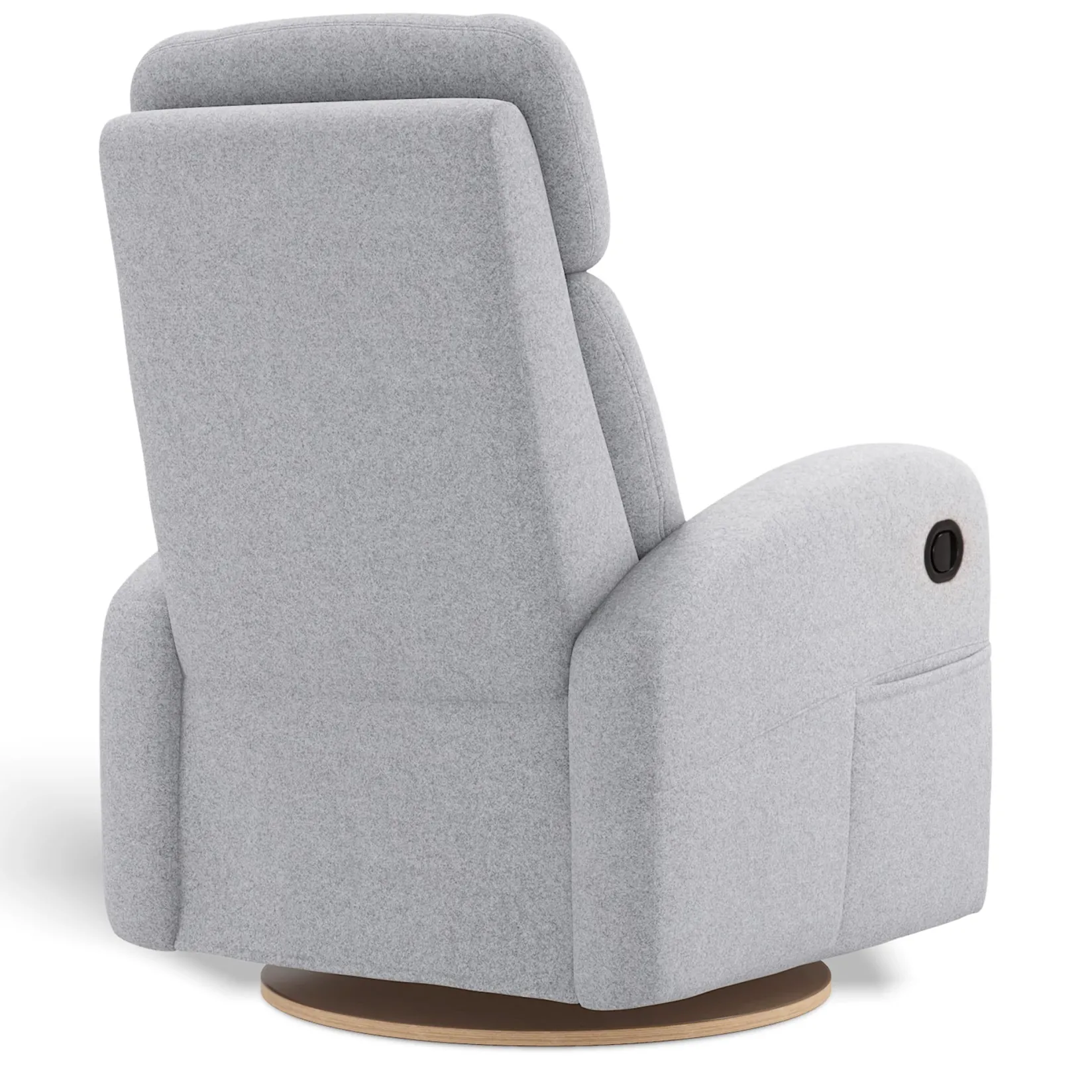 Gliders & Rocking Chairs|Gliders & Rocking Chairs>Jaymar BB Upholstered Rocking Armchair Swivel, Glider, Recliner Hailey - Arlo Heather Silver