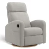 Gliders & Rocking Chairs|Gliders & Rocking Chairs>Jaymar BB Upholstered Rocking Armchair Swivel, Glider, Recliner Hailey - Nubia Silver