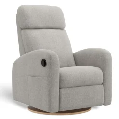 Gliders & Rocking Chairs|Gliders & Rocking Chairs>Jaymar BB Upholstered Rocking Armchair Swivel, Glider, Recliner Hailey - Nubia Silver