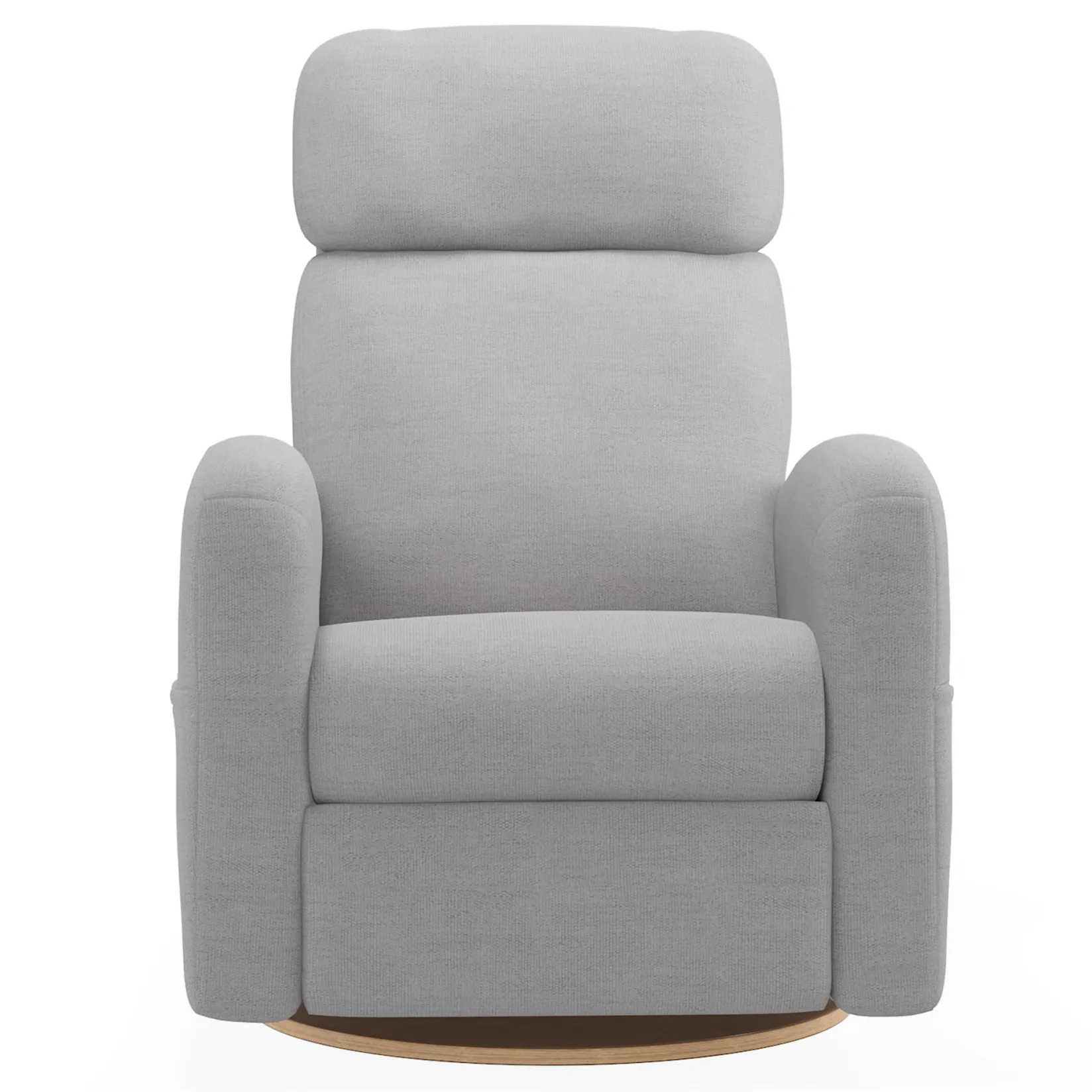 Gliders & Rocking Chairs|Gliders & Rocking Chairs>Jaymar BB Upholstered Rocking Armchair Swivel, Glider, Recliner Hailey - Como Dove Grey Motorized Electric
