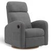 Gliders & Rocking Chairs|Gliders & Rocking Chairs>Jaymar BB Upholstered Rocking Armchair Swivel, Glider, Recliner Hailey - Nexus Charcoal