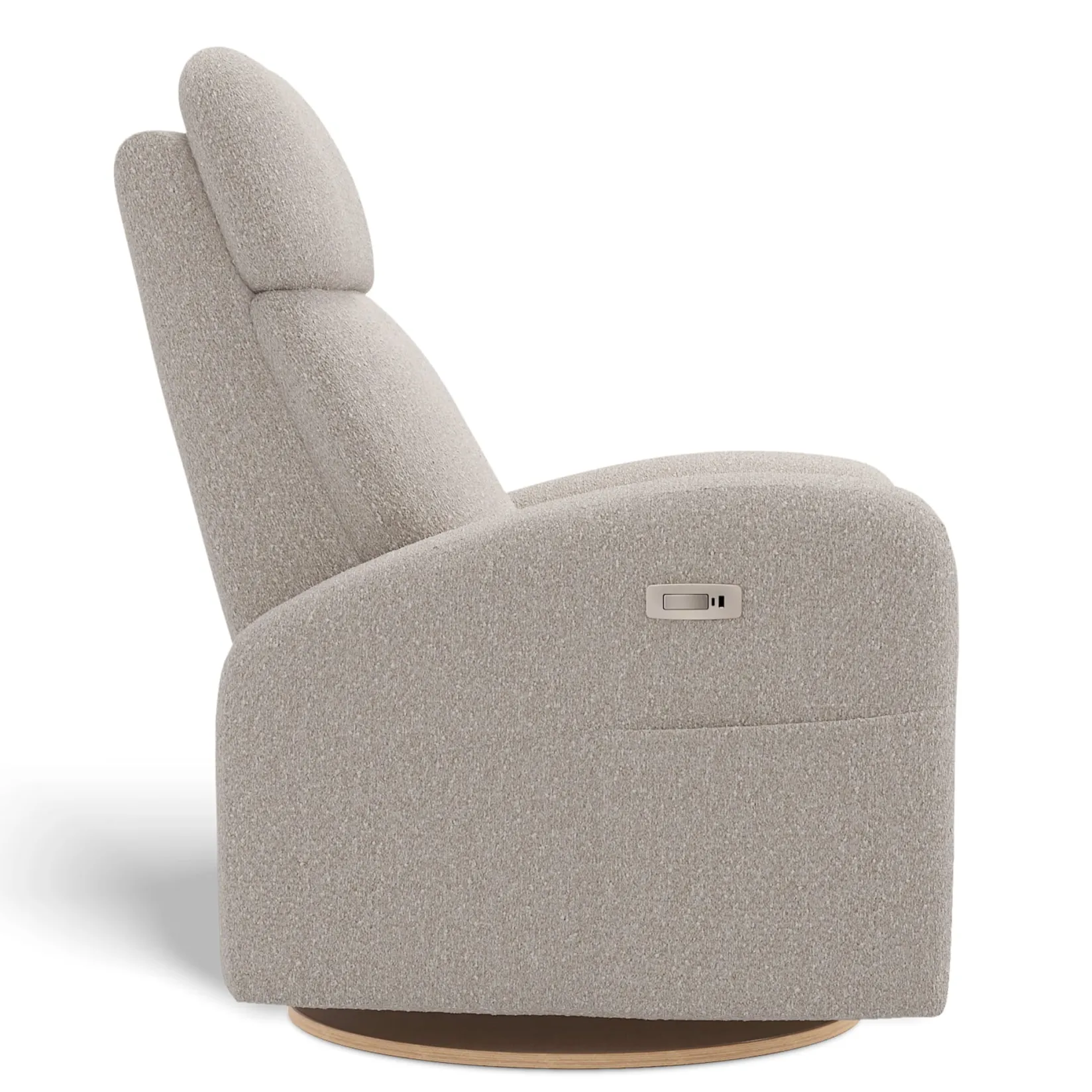 Gliders & Rocking Chairs|Gliders & Rocking Chairs>Jaymar BB Upholstered Rocking Armchair Swivel, Glider, Recliner Hailey - Beyond Sheep Vanilla Motorized Electric
